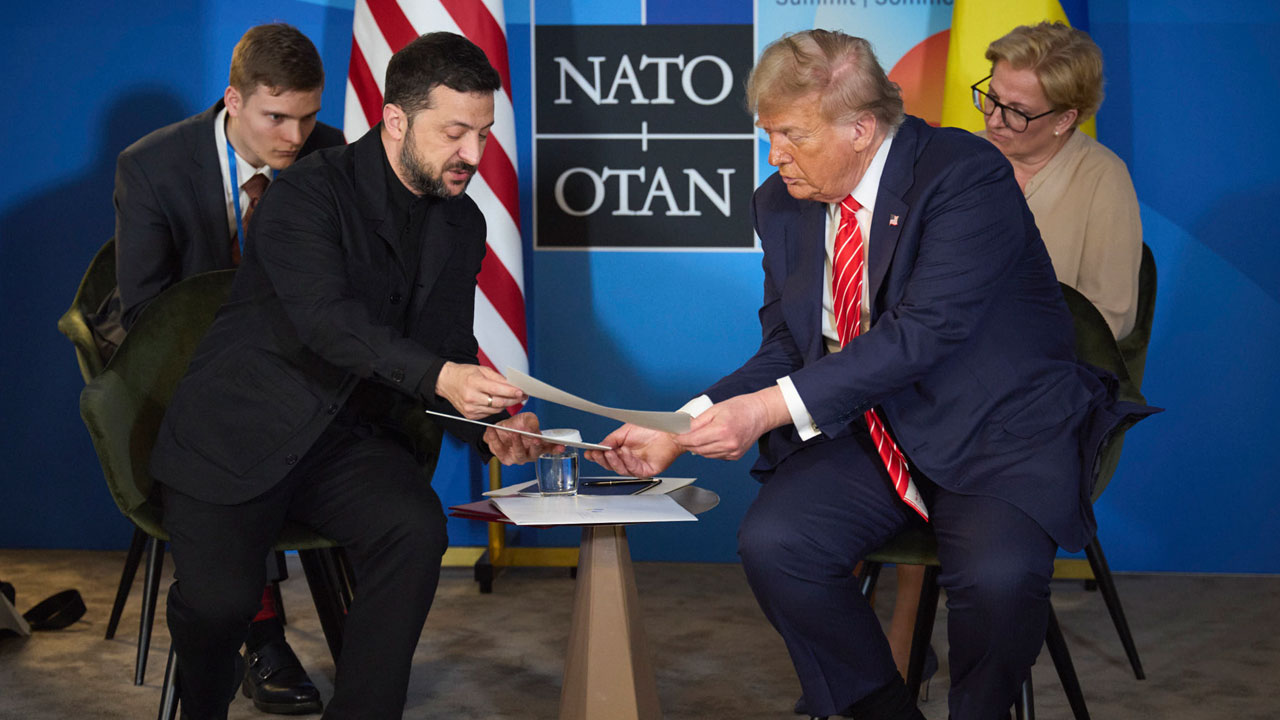 트럼프·젤렌스키, 50분 회동‥"우크라 美방공체계 구입 논의"