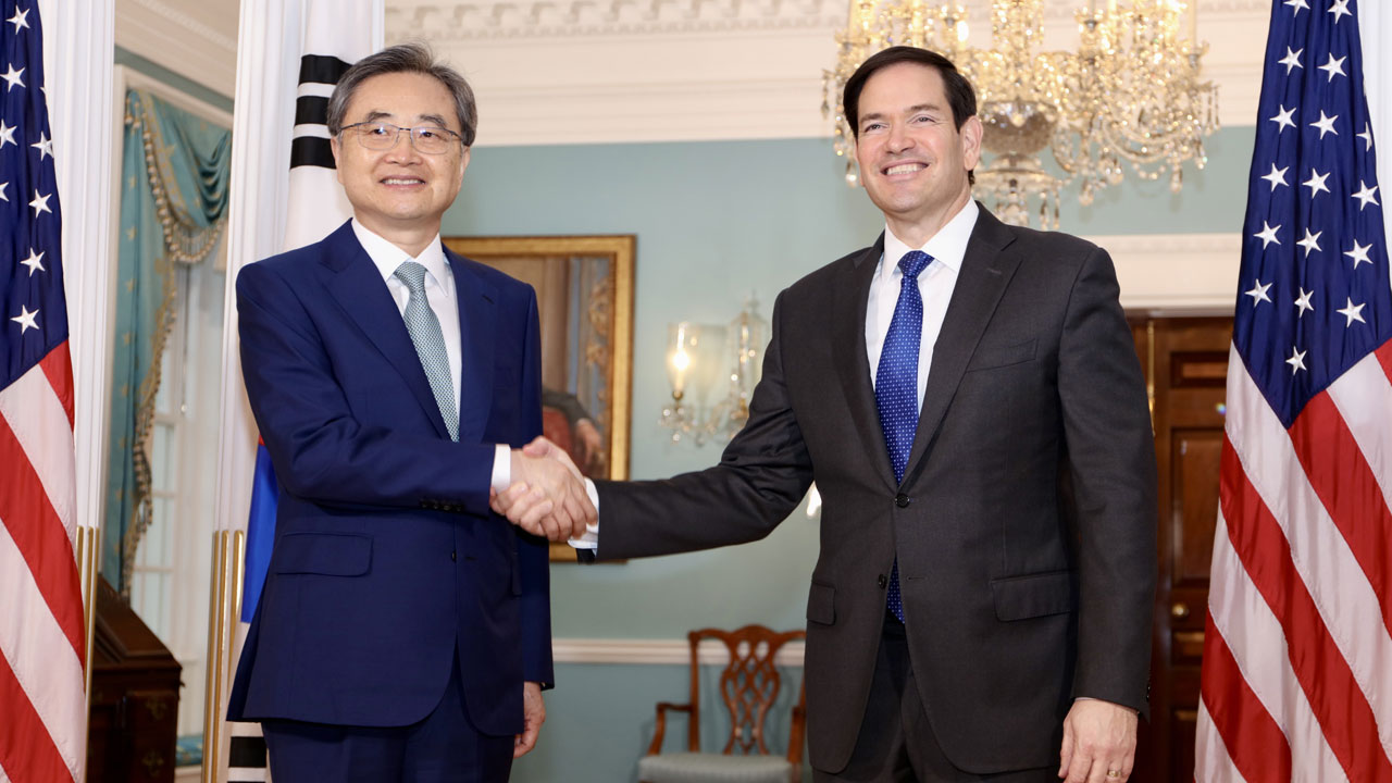 미 국무부 "루비오, 조현 만나 방위비 분담·무역협력 논의"