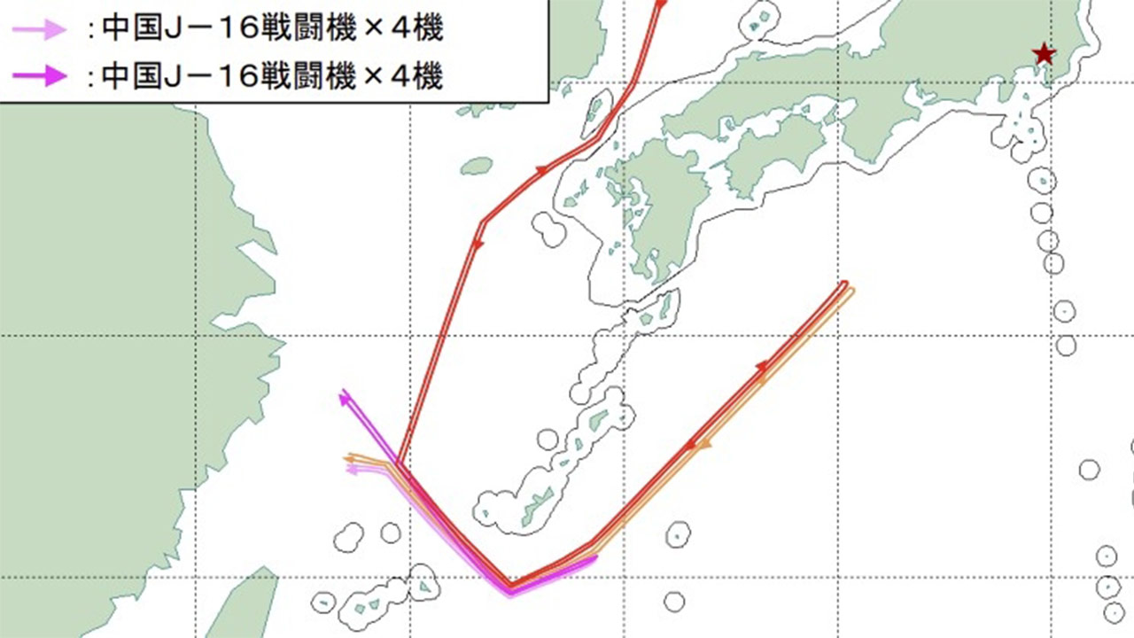 중러폭격기, 9일 도쿄 방향으로 날아‥중국 항모, 오키나와 포위 항해