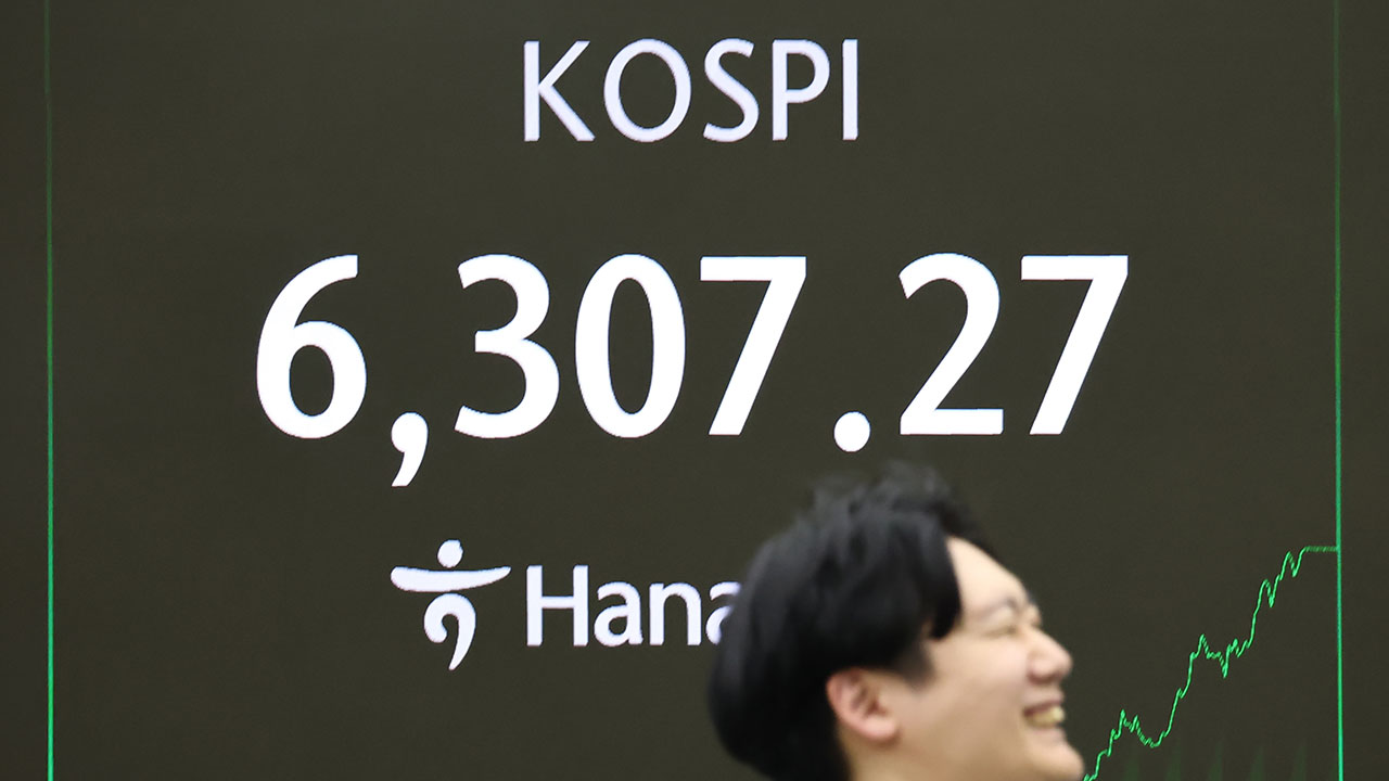 코스피 6,300마저 돌파‥하루 만에 223포인트 급등, 또 최고치 경신