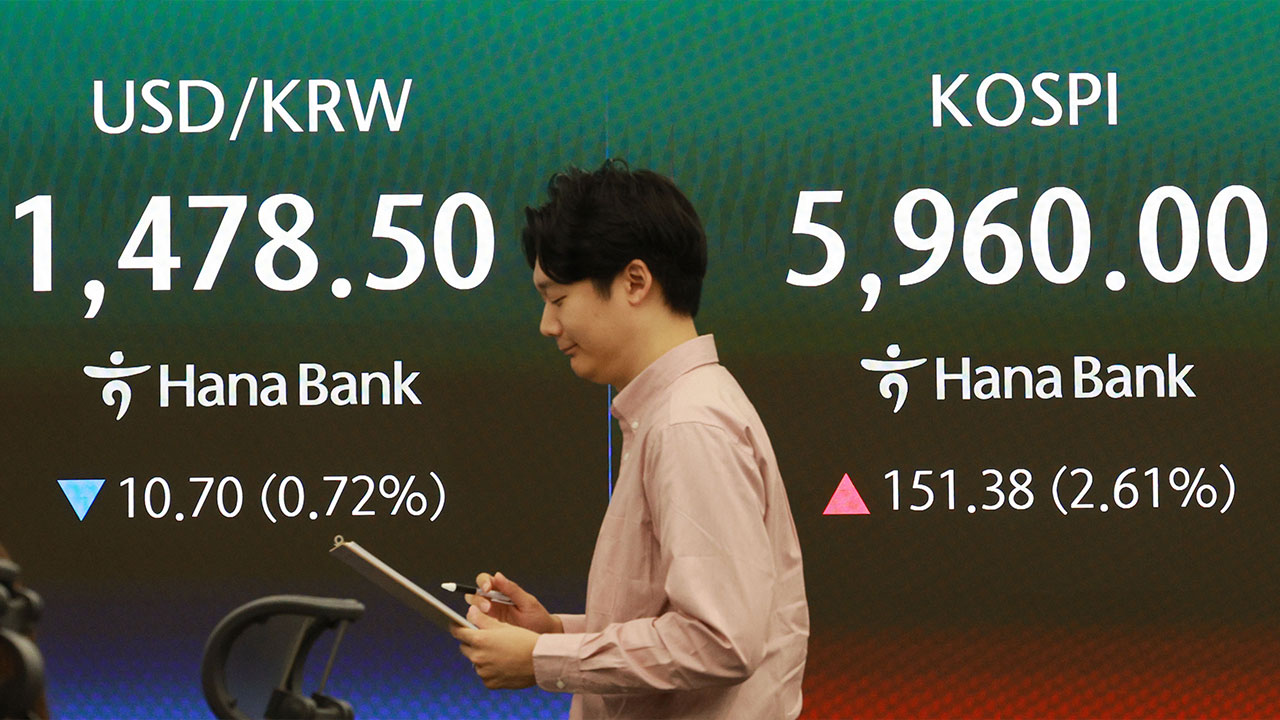 미·이란 협상 기대에 코스피 5,900 돌파‥환율 10.5원 하락 출발