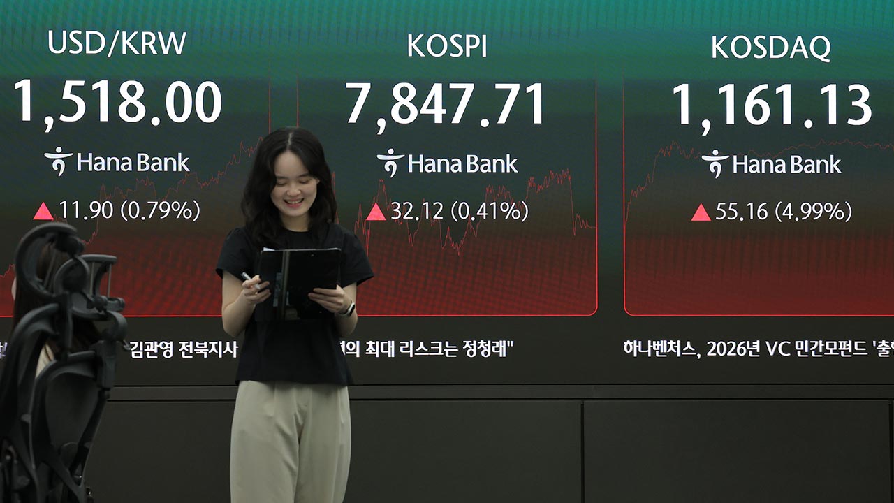 코스피 0.41% 상승 숨고르기‥코스닥은 4.99% 급등 "국민성장펀드 기대감"