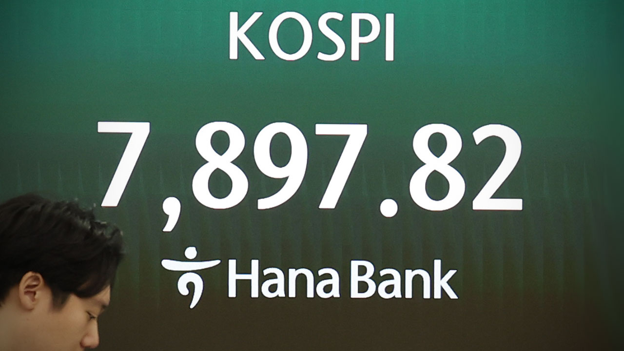 코스피 다시 '8천피' 아래로‥환율은 1,525원으로 시작