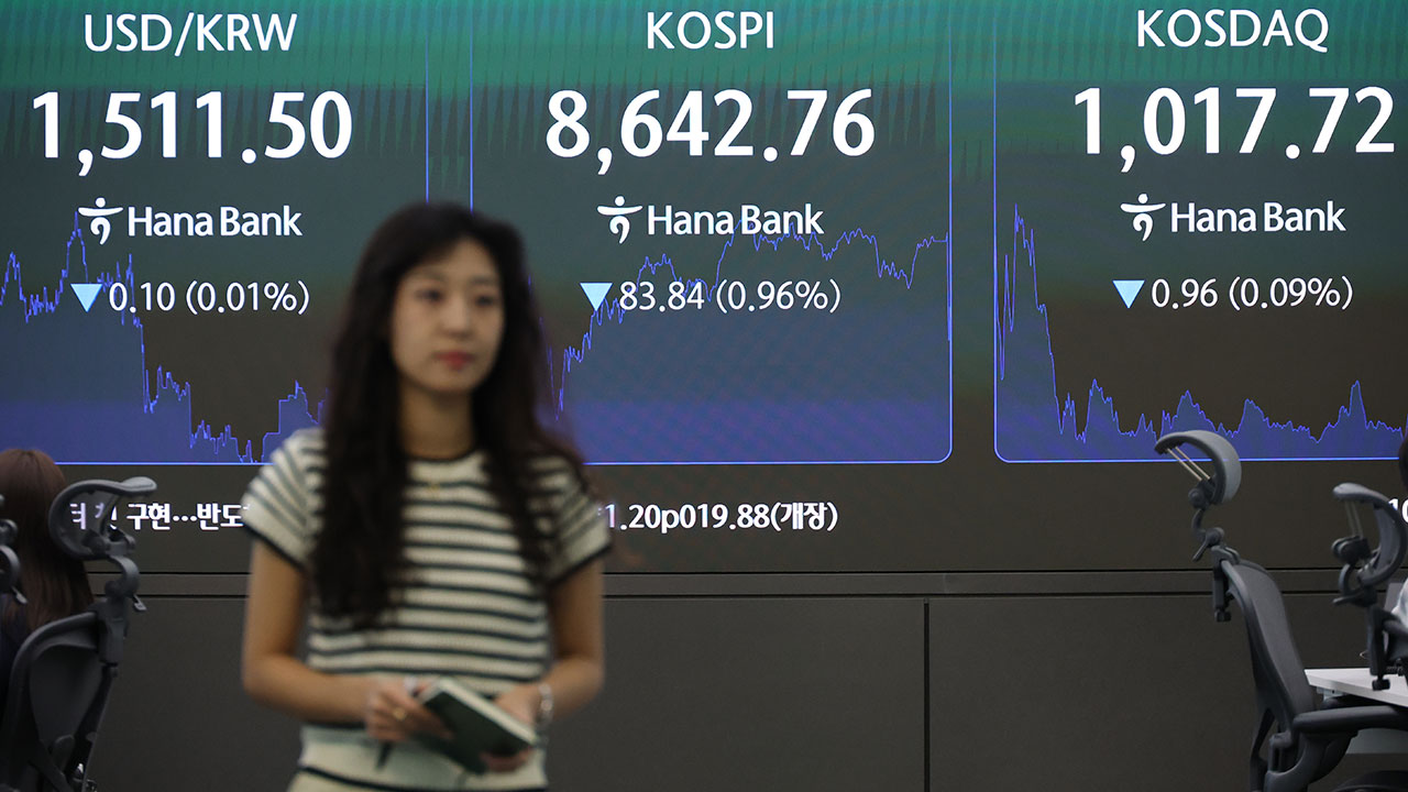 코스피, 미국 FOMC 앞두고 소폭 하락 출발‥환율은 1,512원