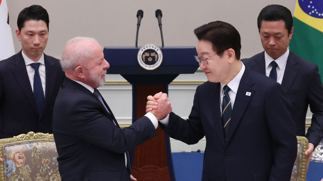 이 대통령 "'아미고' 룰라, 비슷한 삶의 궤적 공유"‥룰라 "형제처럼 느껴져"