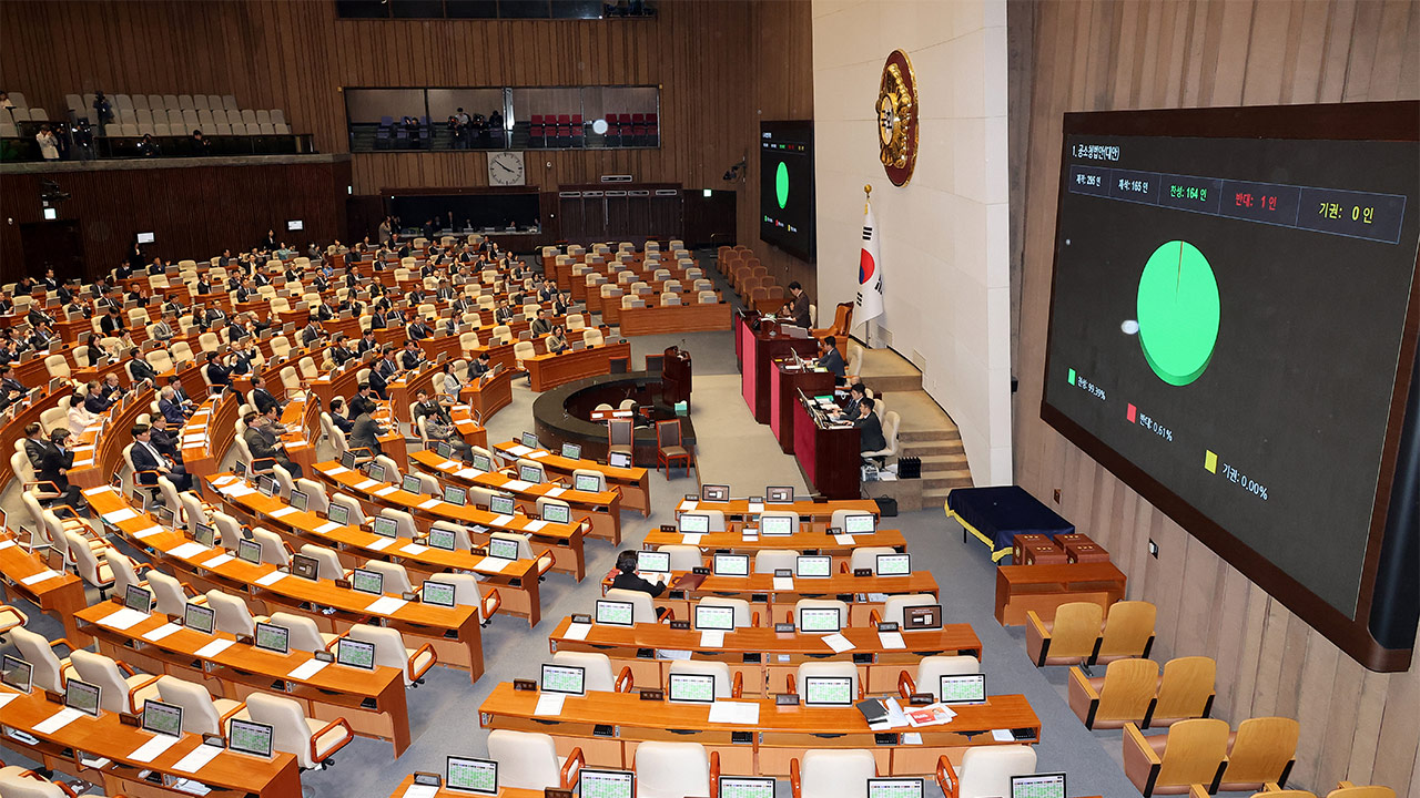 중수청법 본회의 상정‥국민의힘 필리버스터 돌입