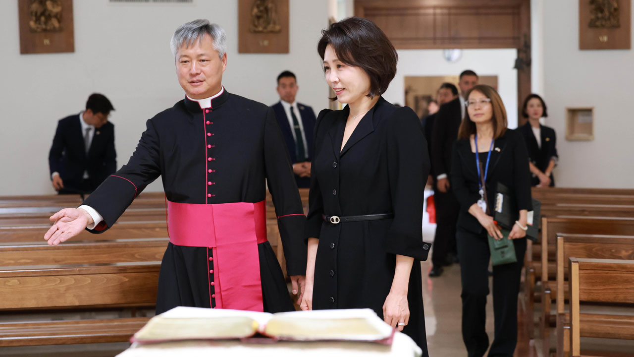 김혜경 여사 "서울 세계청년대회, 평화 가치 나누는 축제‥정부 도울 부분 전달할 것"