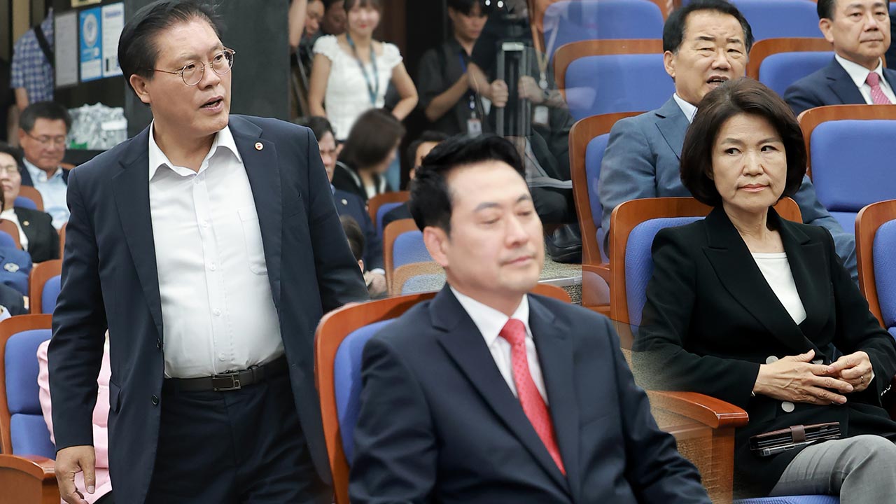 국힘 의원총회 시작부터 충돌‥"최악의 당 모습"·"나가서 하라"