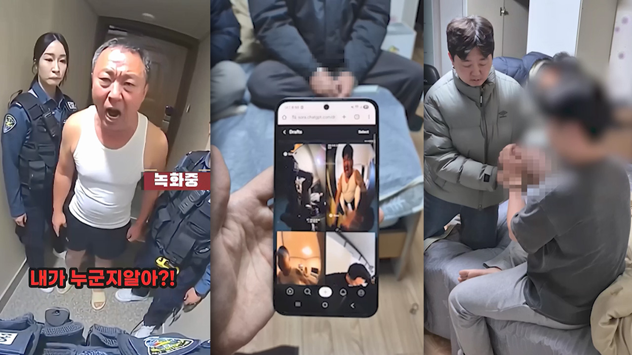 가짜 '경찰 출동'에 '음란물'까지‥'AI 조작 영상' 유포 30대 구속 송치