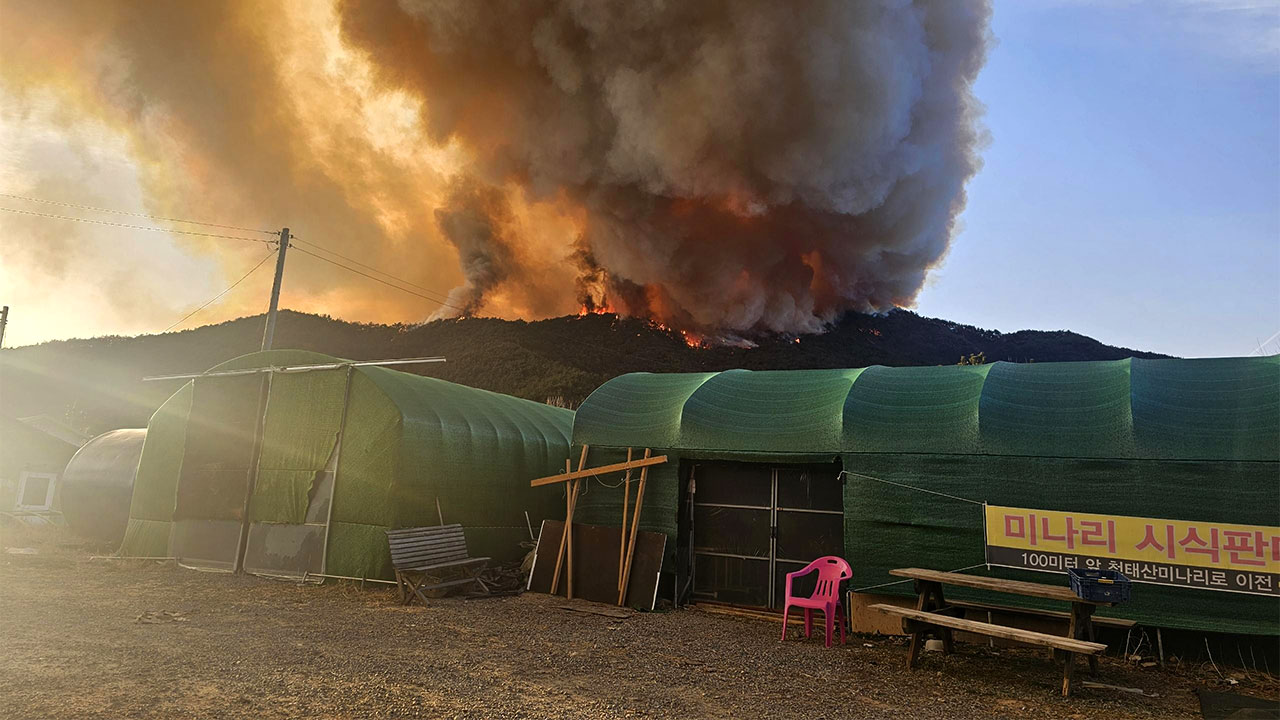 경남 밀양 삼랑진읍 산불 발생‥국가소방동원령 발령