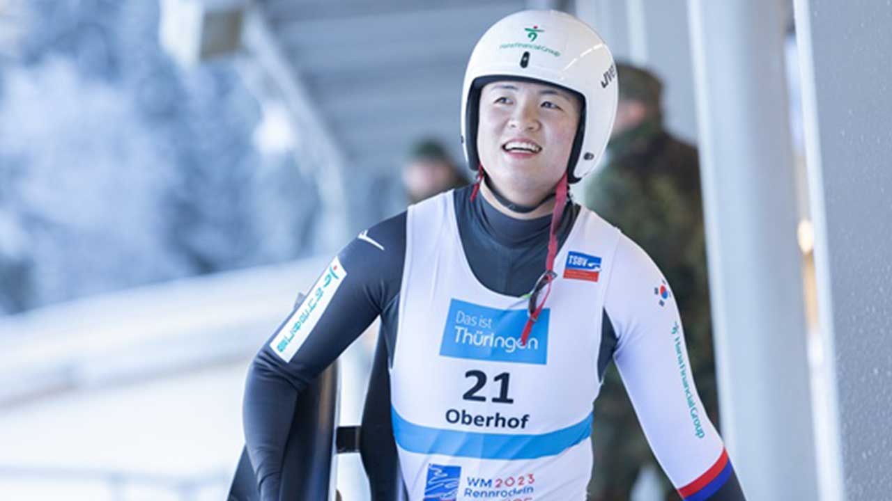 루지 국가대표 정혜선, 여자 1인승 올림픽 출전권 획득