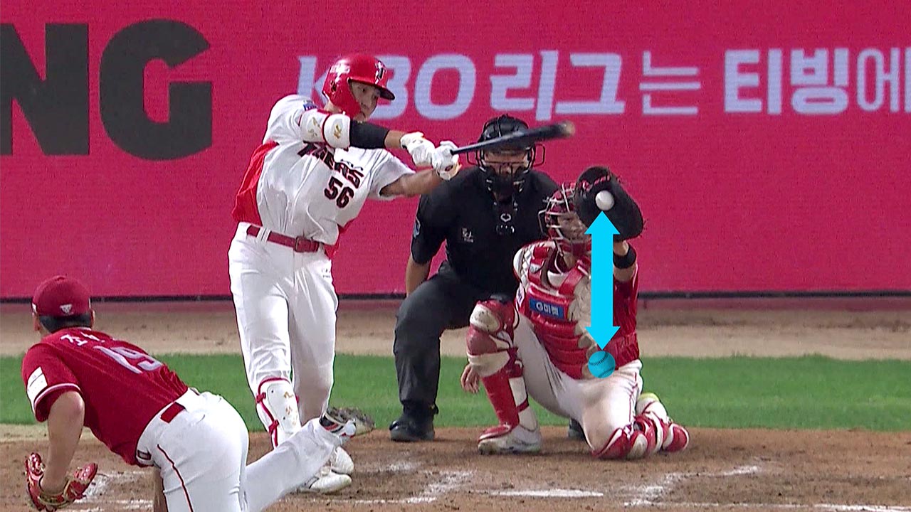 조병현의 직구 수직무브먼트 CG