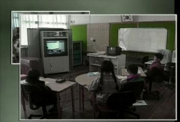 홍천에 있는 국민학교 화상을 이용한 원격교육시스템 개통이선호