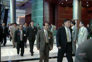 북한 이산가족들 적십자사 주최 만찬 참가김연국