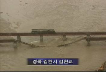 태풍루사대구 김천 등 온통 물바다 김천시 이재민 3500명윤영균