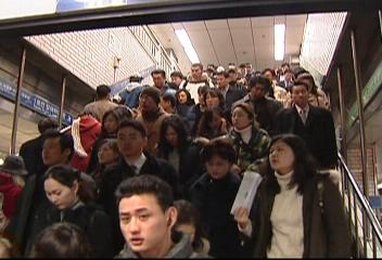 폭설서울 수도권 폭설 버스 전철 북새통정시내