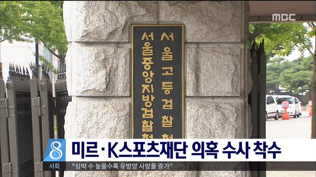 미르K스포츠 의혹 수사착수 형사부 배당