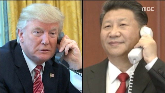 트럼프시진핑 통화"북한 도발행위 중단 촉구"