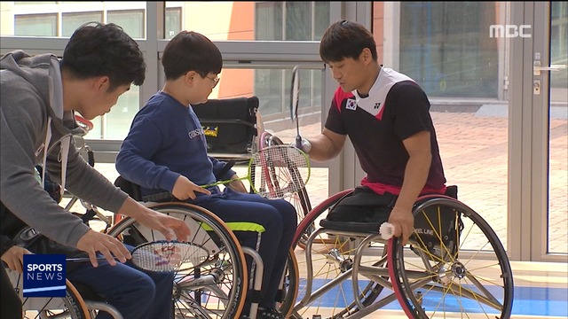 스포츠 영상 초등생들의 장애인식개선 체험행사