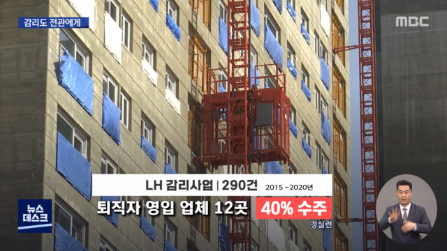 설계 이어 감리도LH 퇴직자 업체에 절반 몰아줘