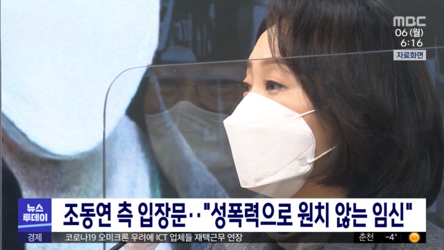 조동연 측 입장문"성폭력으로 원치 않는 임신"