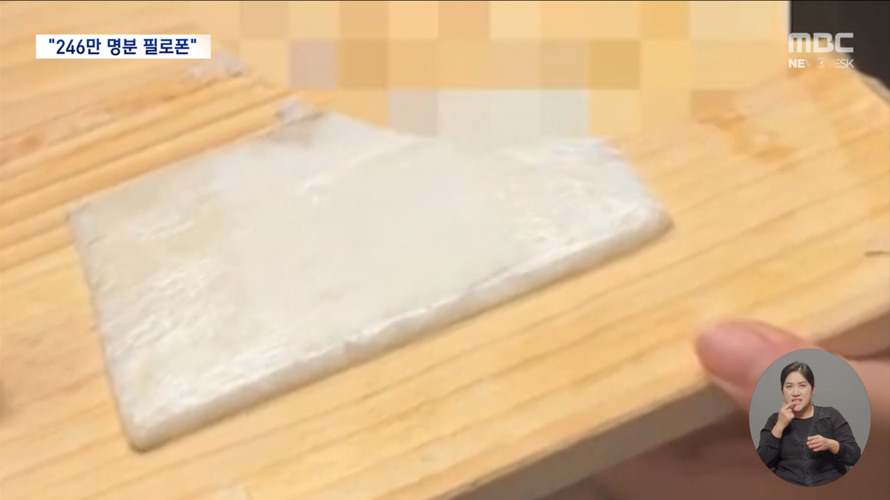 나무 도마에서 쏟아진 필로폰240만 명 투약분 밀수 국제조직 적발