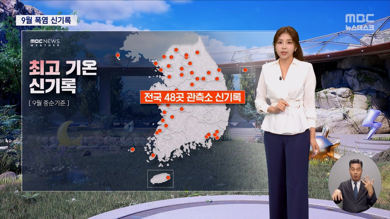 9월 폭염열대야 또 신기록 최고 80mm 기습호우 조심