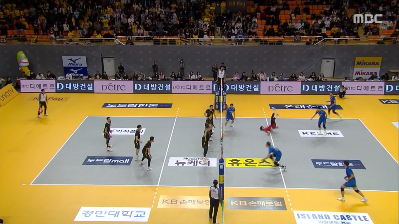 스포츠 영상 KB손해보험 임시 경기장 개장 경기 승리