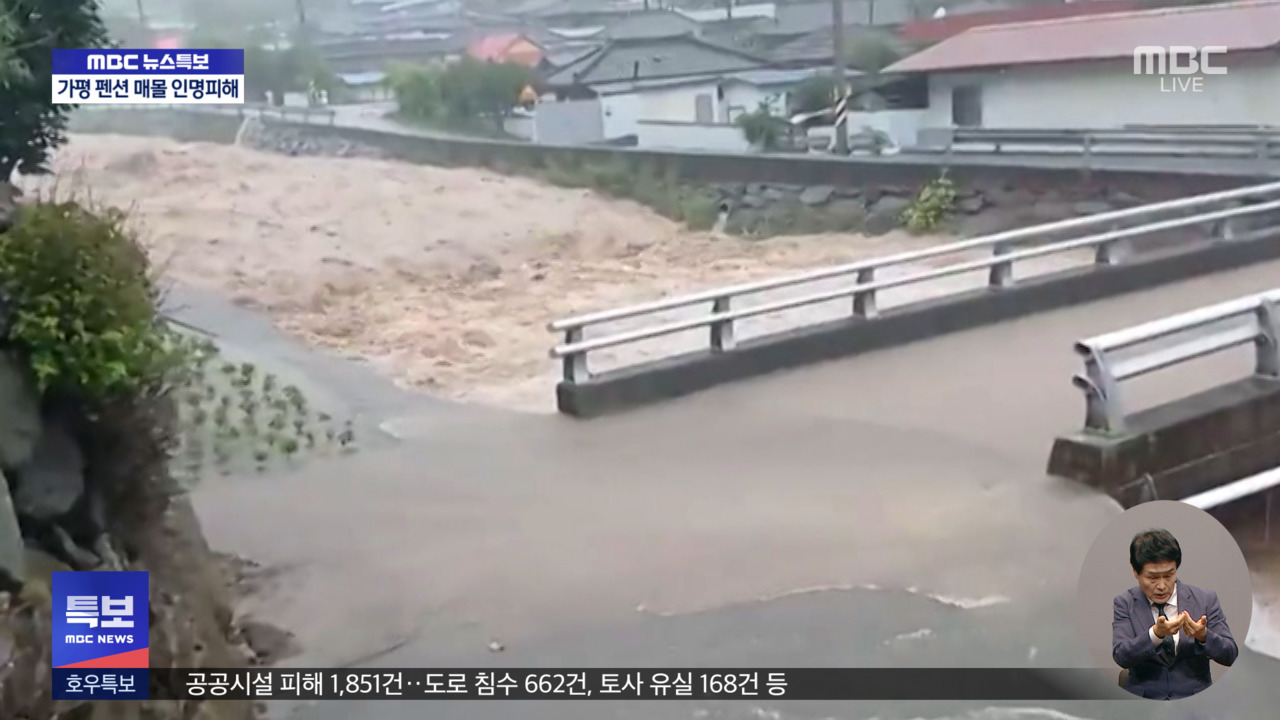 급류 콸콸 전기도 끊겨제보로 본 피해 현장