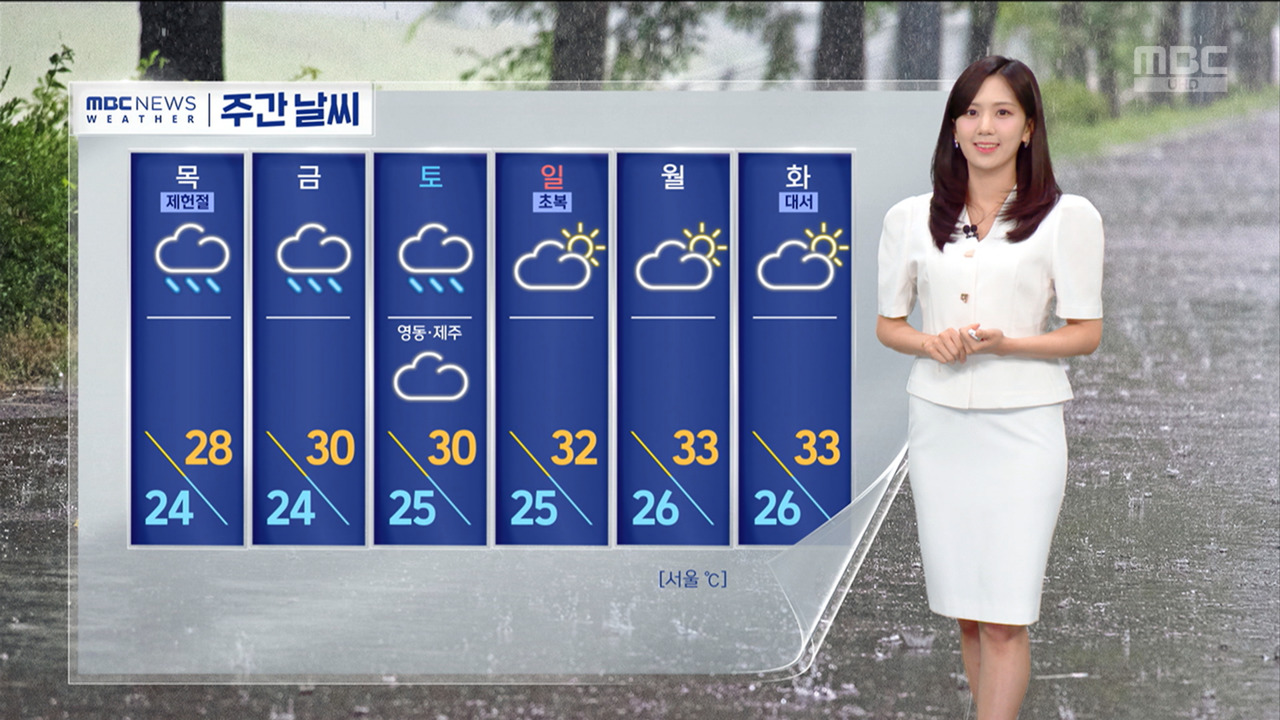 날씨 밤까지 비 오락가락내일모레 폭우 대비