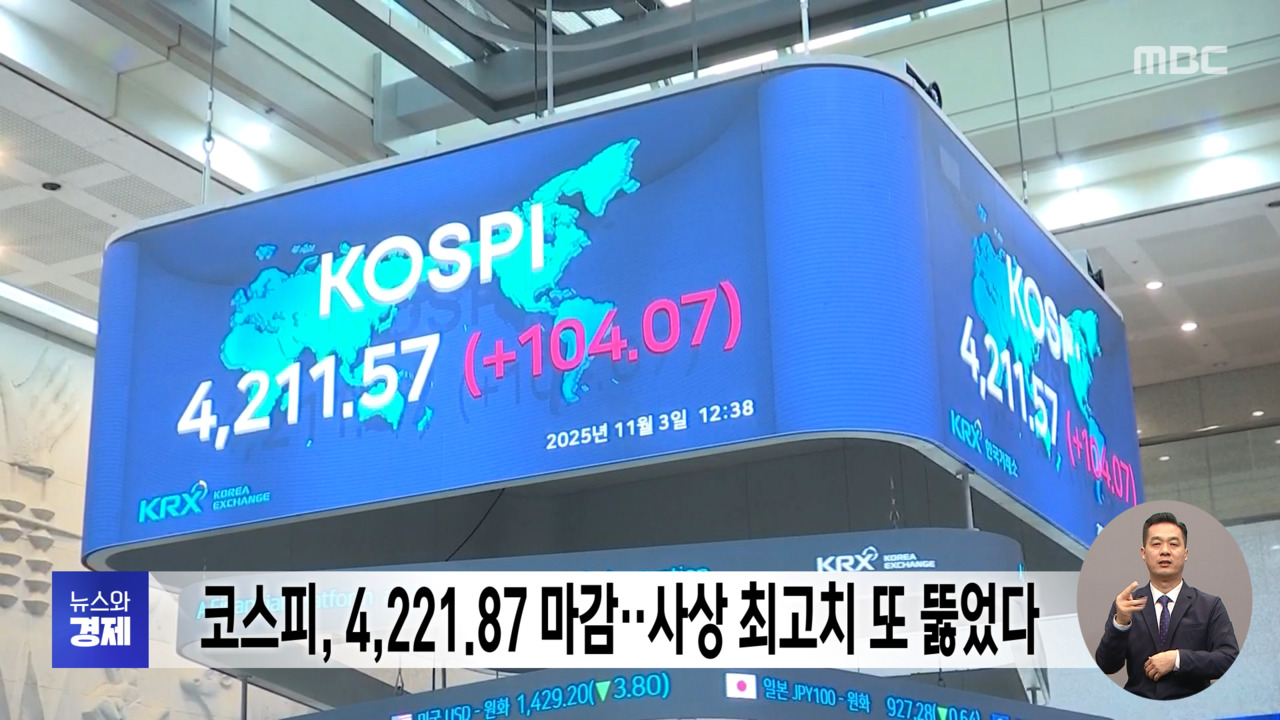 코스피 422187 마감사상 최고치 또 뚫었다