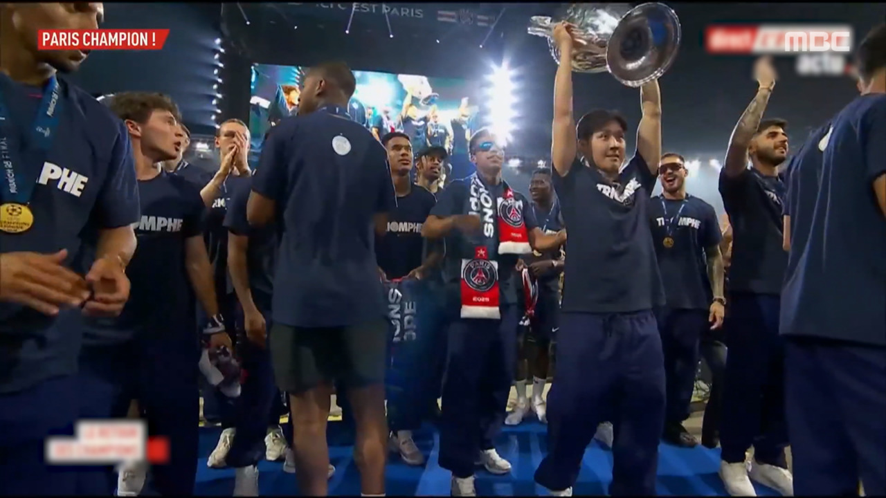 스포츠 영상 유럽 정상 오른 이강인파리에서 퍼레이드까지