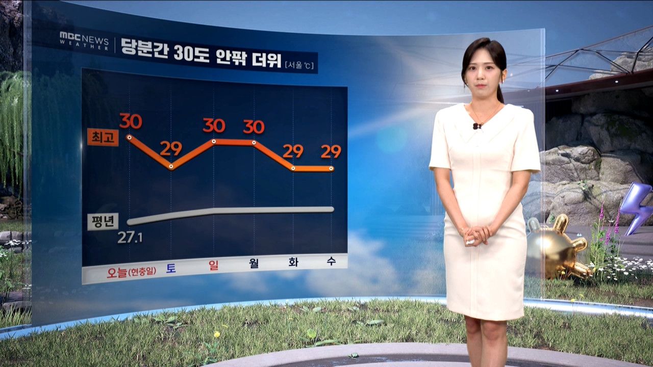 날씨 주말 오후 경기강원 비30도 안팎 더위 계속