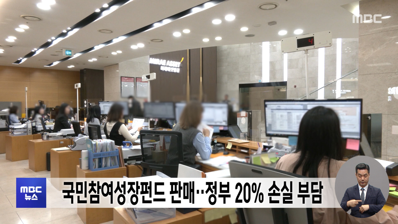 국민참여성장펀드 판매정부 20 손실 부담