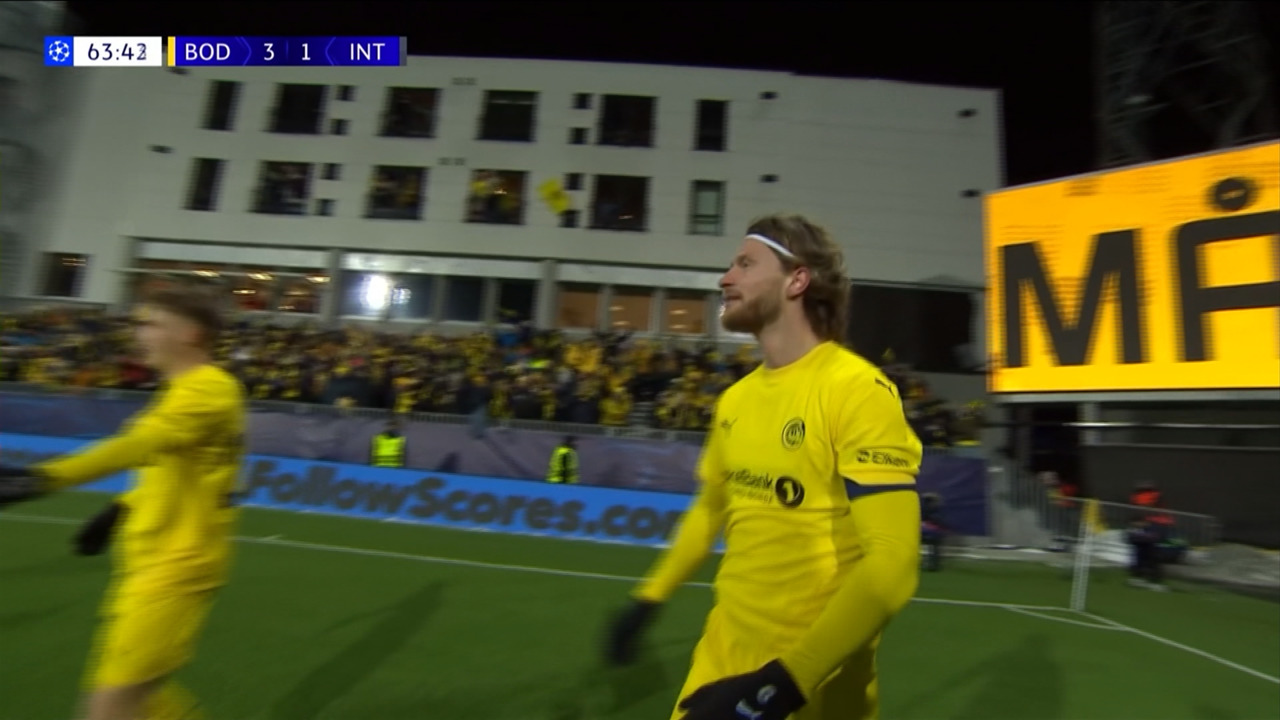 스포츠 영상 끝없는 보되 글림트의 돌풍인터밀란도 제압