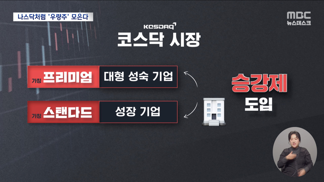 코스닥 시장에 승강제 도입12부 나눠 활성화 꿈꾼다