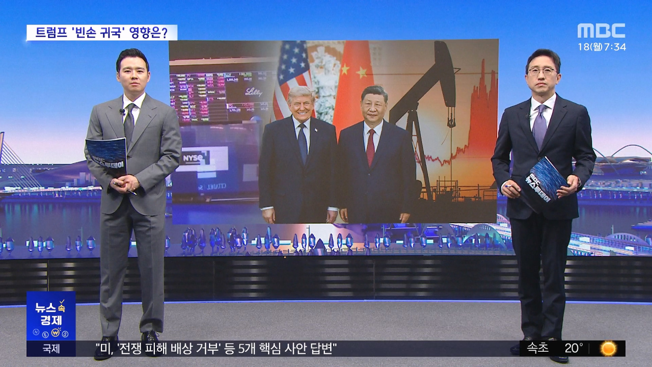 뉴스 속 경제 성과 없는 미중 정상회담금융시장 영향은