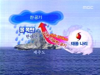 9억톤 물폭탄12호 태풍 북상