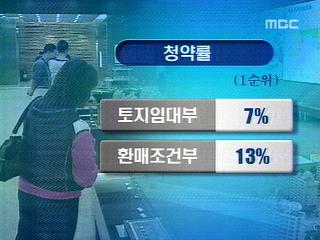 반값 아파트 청약 한산