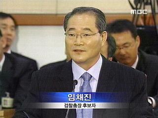 임채진 청문회 "기억나지 않는다"