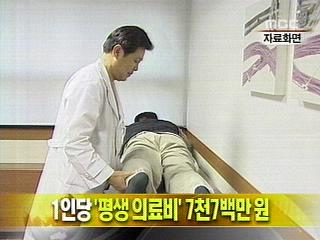 단신 1인당 평생 의료비 7천7백만 원