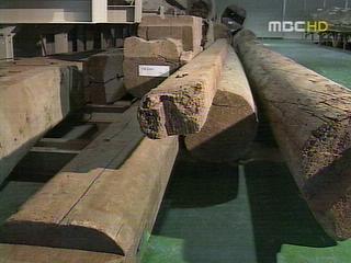 숭례문 원형 목부재 일부 보관중