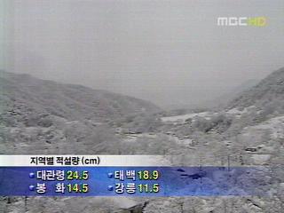 3월 강원 경기 경북 대설특보