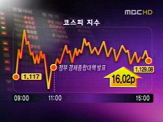 금융시장 동향증시 상승환율 하락