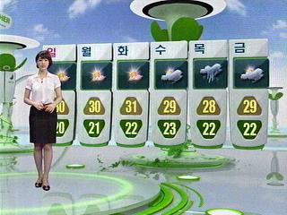 전국 대체로 맑음남부 폭염주의보