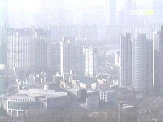 8년 만에 1월 황사 나타나스모그 현상 심해