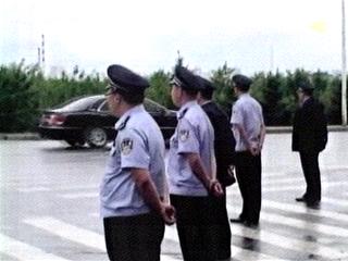 김정일 위원장 창춘시 도착철통 보안