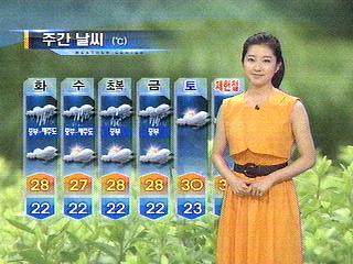 날씨 중부지방 많은 비비구름 발달