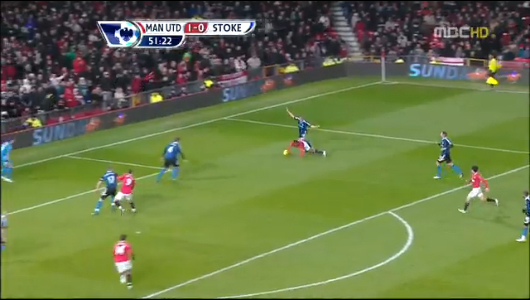 박지성 페널티킥으로 리그 3호 도움맨유 20 승리