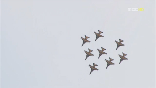 영국 에어쇼에 블랙이글스 참가화려한 비상